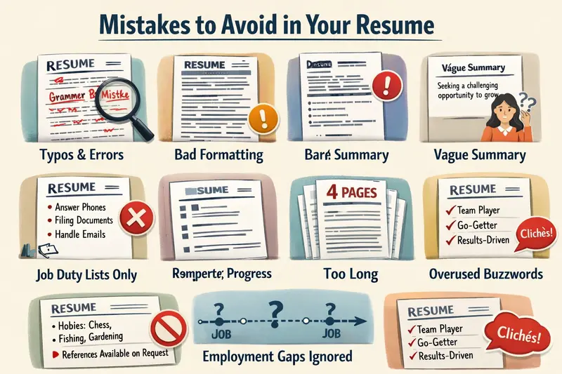 Mistakes to Avoid in Your Resume